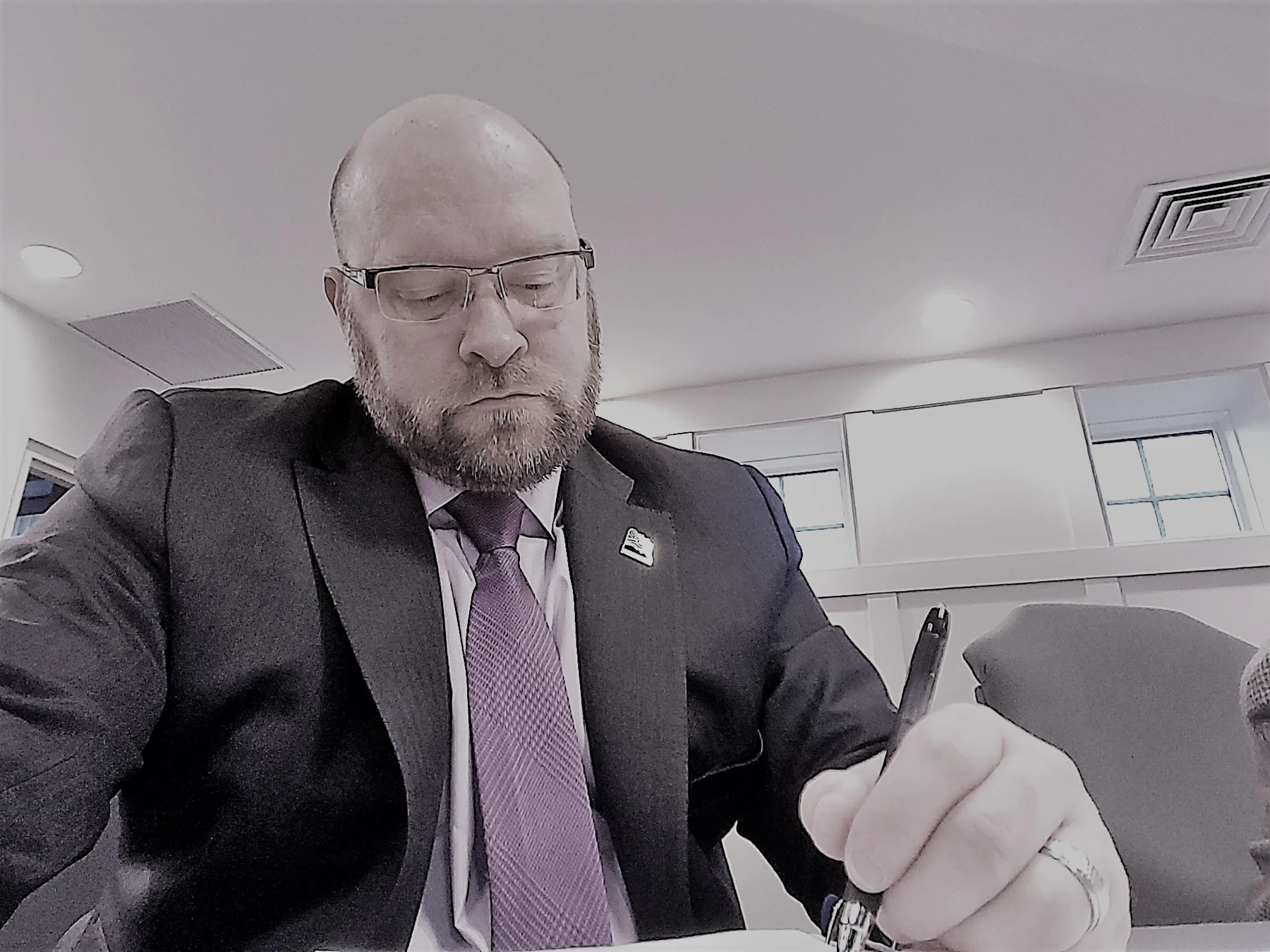 David Kissinger in a portrait from 2018