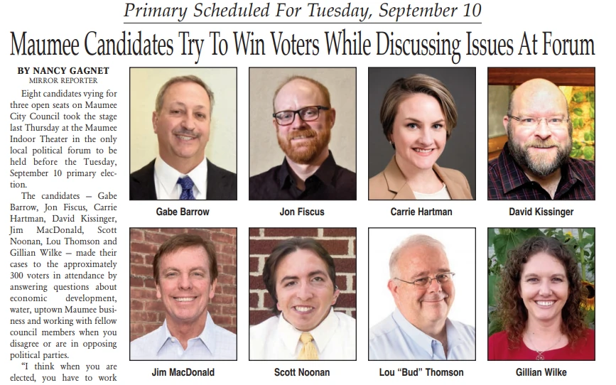 Candidate Forum, August 26, 2019